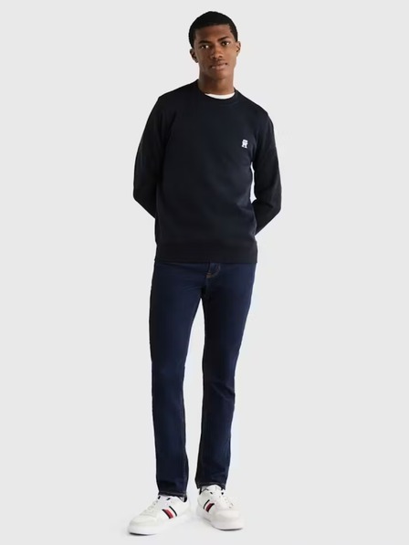 Tommy Hilfiger Pánska modrá mikina TH Monogram Tommy Hilfiger