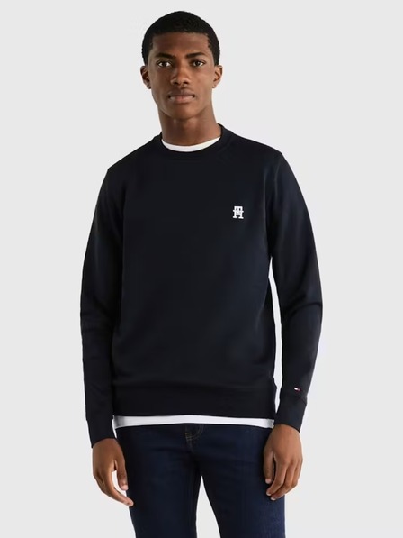 Tommy Hilfiger Pánska modrá mikina TH Monogram Tommy Hilfiger