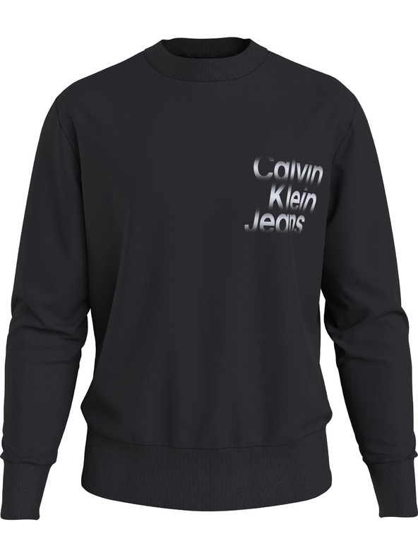 Calvin Klein Pánska čierna mikina Calvin Klein