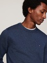 Tommy Hilfiger Pánsky modrý sveter Aegean Sea Heather Tommy Hilfiger