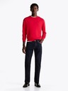 Tommy Hilfiger Pánsky červený sveter Primary Red Tommy Hilfiger