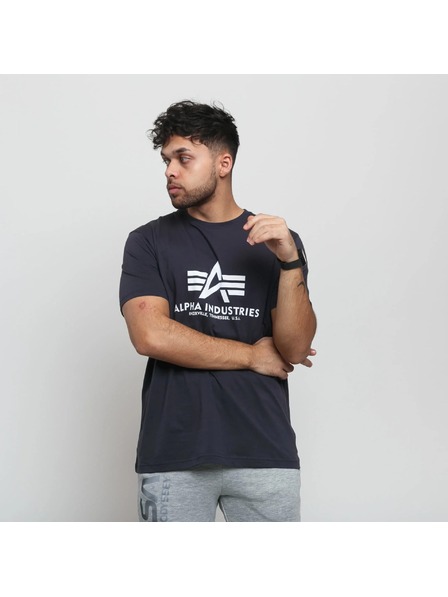 Alpha Industries Pánske tmavomodré základné tričko Alpha Industries Navy