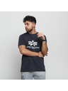 Alpha Industries Pánske tmavomodré základné tričko Alpha Industries Navy
