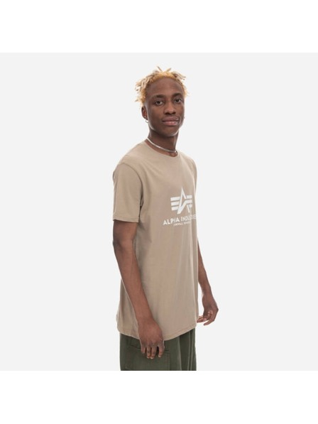 Alpha Industries Pánske béžové základné tričko Alpha Industries Vintage Sand