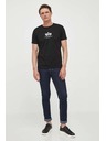 Alpha Industries Pánske čierne základné tričko Alpha Industries Black