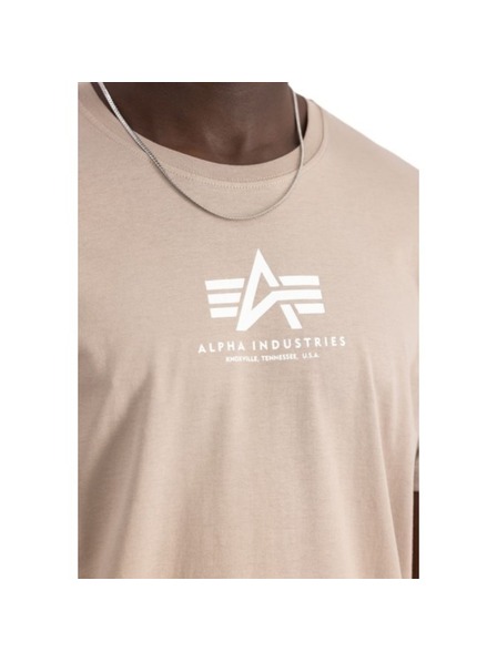 Alpha Industries Pánske béžové základné tričko Alpha Industries Vintage Sand