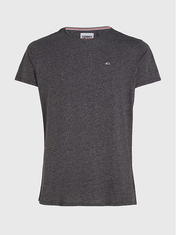Tommy Jeans Pánske tmavosivé tričko Tommy Jeans Classic Slim Fit T-Shirt BDS Black