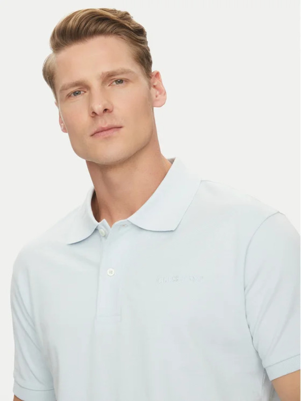 Guess Jeans Pánske svetlomodré polo tričko kcjv1 Guess jeans