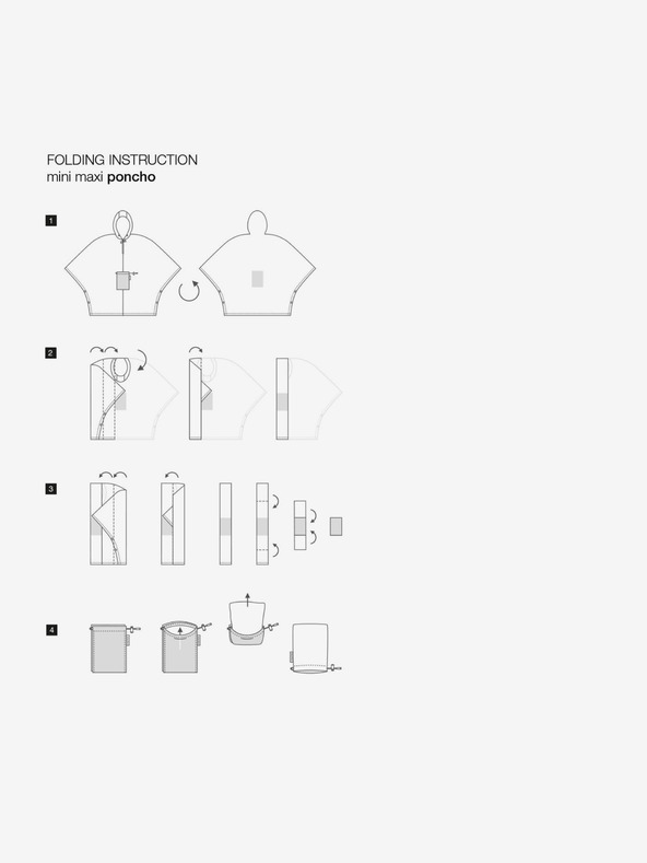 Reisenthel Čierna dámska skladacia bodkovaná pláštenka Reisenthel Mini Maxi Poncho