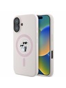 Karl Lagerfeld Karl Lagerfeld Liquid Silicone Karl and Choupette MagSafe Zadný kryt pre iPhone 16 Pink