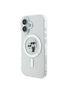 Karl Lagerfeld Karl Lagerfeld IML Glitter Karl and Choupette MagSafe Zadný kryt pre iPhone 16 Transparent