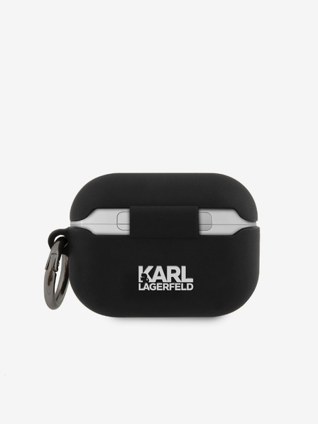 Karl Lagerfeld Rue St Guillaume Silikónový obal pre Airpods Pro Black Karl Lagerfeld
