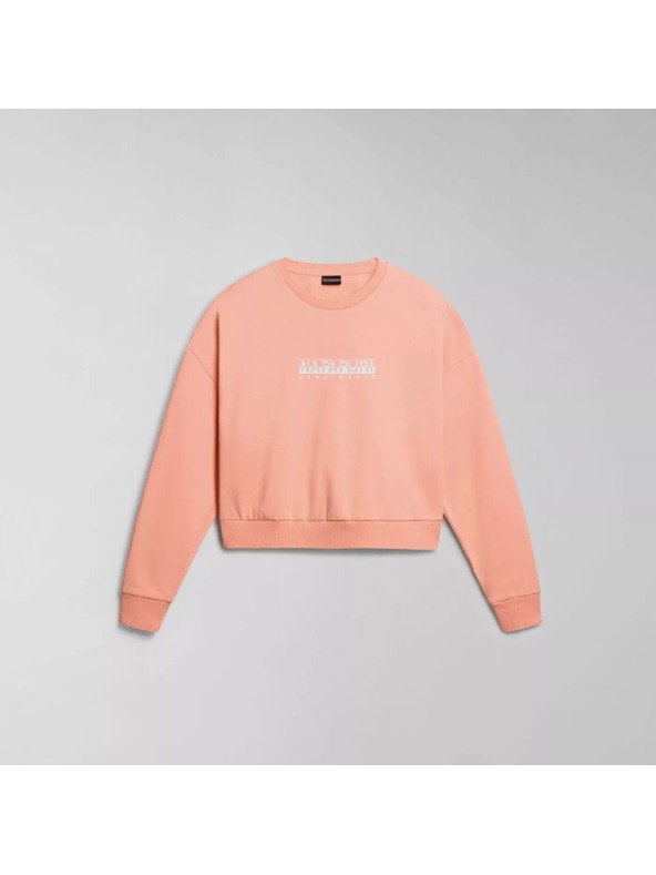 Napapijri Dámska ružová mikina s potlačou Napapijri B-Box W C S P1I Pink Salmon