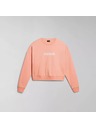 Napapijri Dámska ružová mikina s potlačou Napapijri B-Box W C S P1I Pink Salmon