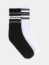 Dickies Čiernobiele unisex ponožky Dickies Genola Black 2-Pack