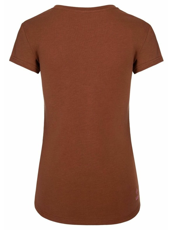 Kilpi Hnedé dámske tričko s potlačou Kilpi Tornes