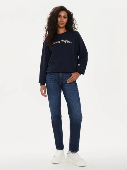 Tommy Hilfiger Dámsky tmavomodrý vintage sveter Tommy Hilfiger