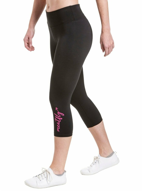 Meatfly Meatfly dámske legíny Edna Dark Pink Logo | Ružová | Veľkosť