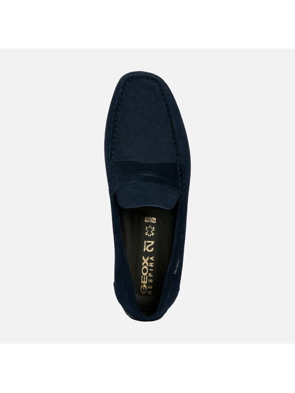 Geox Tmavosivé pánske mokasíny Geox Moner 2Fit