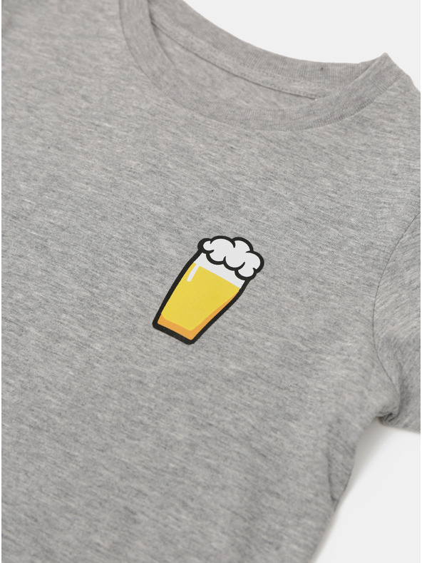 ZOOT.Original Sivé detské tričko ZOOT Kids Malý pívo