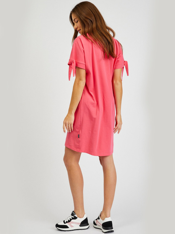 Sam 73 Tmavoružové dámske letné základné šaty SAM73 Tucana