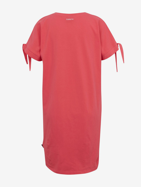 Sam 73 Tmavoružové dámske letné základné šaty SAM73 Tucana