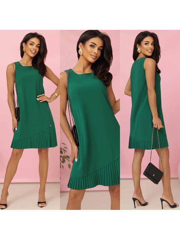 numoco Šaty KARINE s asymetrickým záhybom