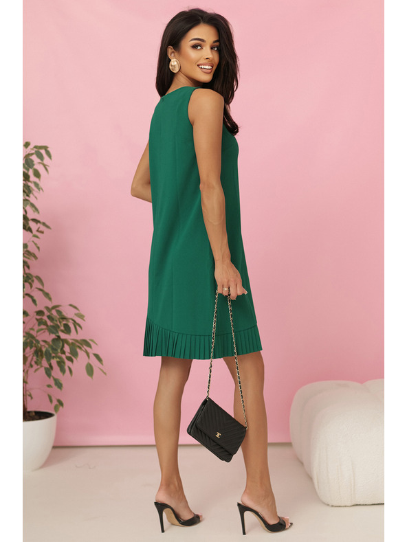 numoco Šaty KARINE s asymetrickým záhybom