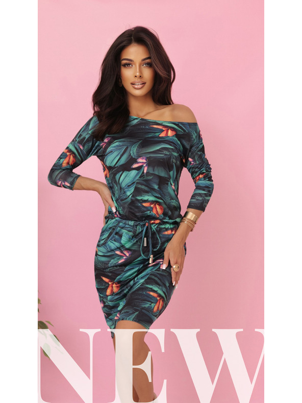 numoco Športové šaty s vreckami a zaväzovaním