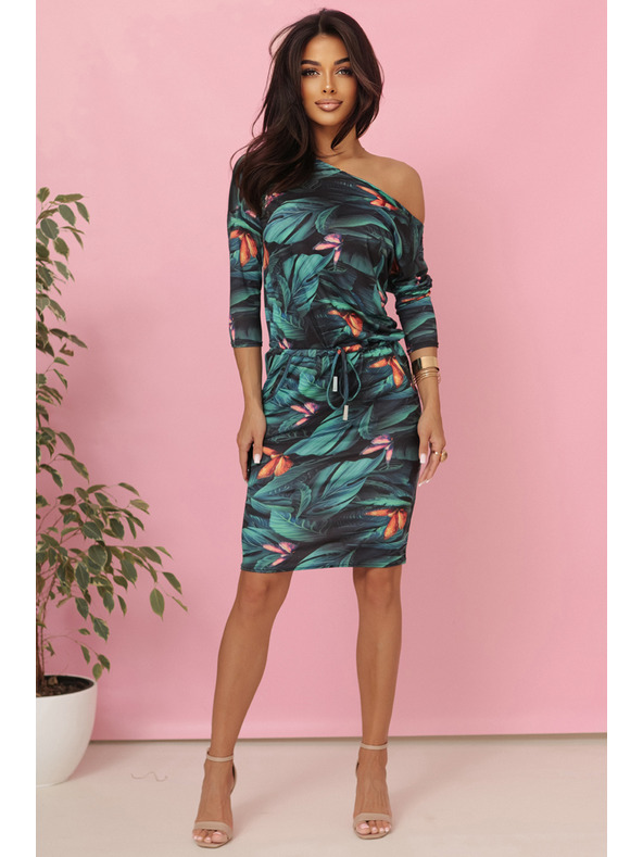 numoco Športové šaty s vreckami a zaväzovaním