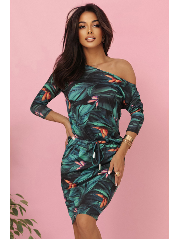 numoco Športové šaty s vreckami a zaväzovaním