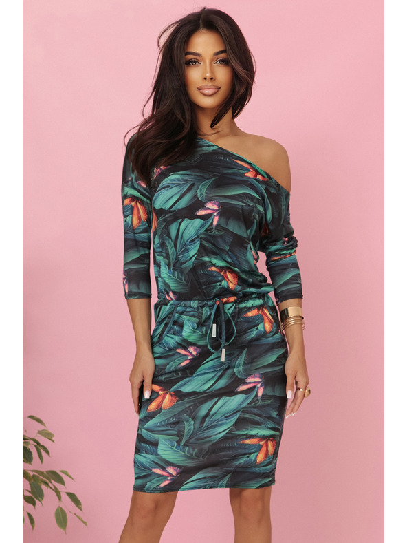 numoco Športové šaty s vreckami a zaväzovaním