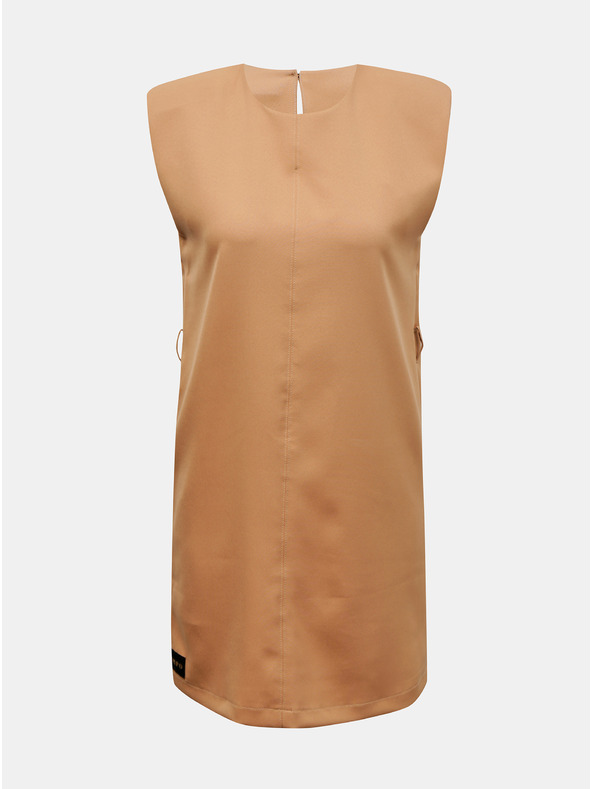 SIMPO Béžové dámske šaty Simpo Wide