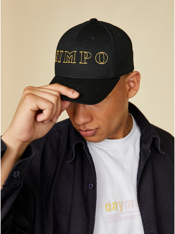 SIMPO Čierna unisex čiapka Simpo Siluet