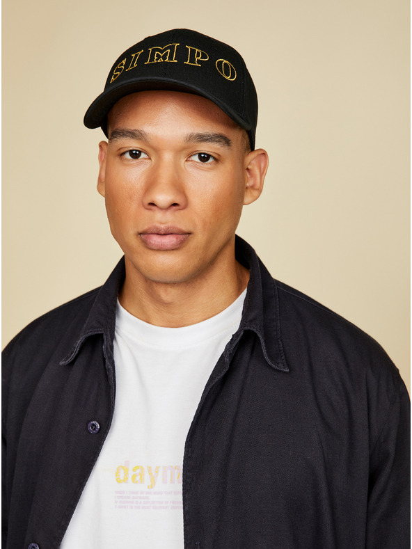 SIMPO Čierna unisex čiapka Simpo Siluet