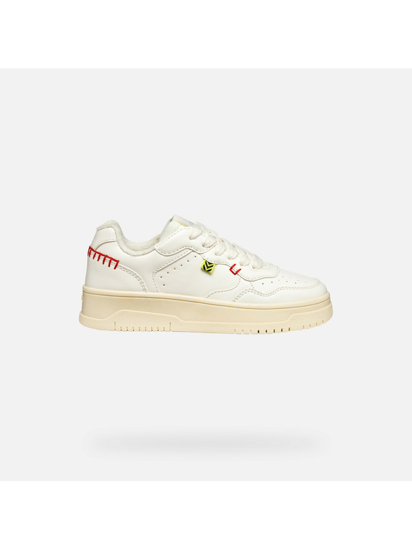 Geox Krémové dievčenské tenisky Geox Lestrella