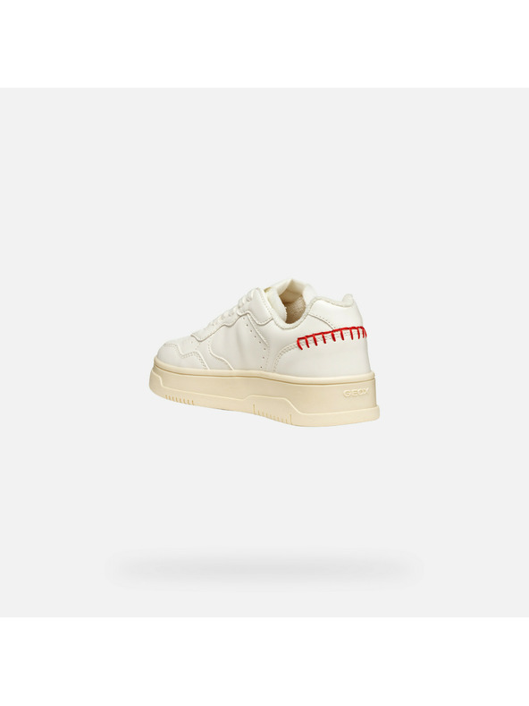 Geox Krémové dievčenské tenisky Geox Lestrella
