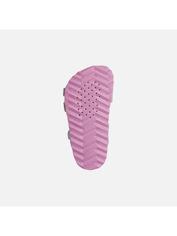 Geox Strieborné dievčenské sandále Geox Chalki