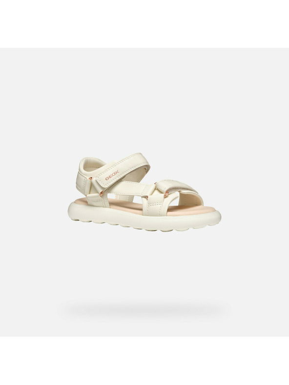 Geox Krémové dievčenské sandále Geox Puffypop