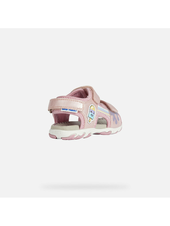 Geox Ružové dievčenské sandále Geox Flaffee
