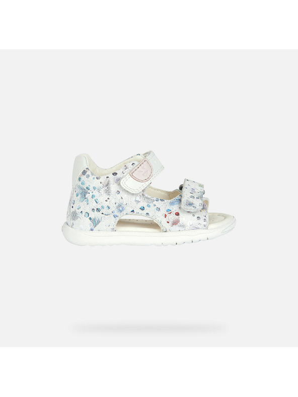 Geox Dievčenské prvé kroky Geox Macchia Krémová