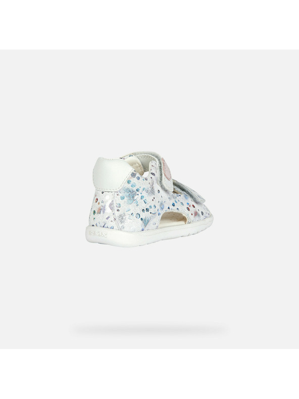 Geox Dievčenské prvé kroky Geox Macchia Krémová