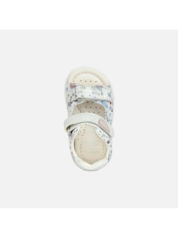 Geox Dievčenské prvé kroky Geox Macchia Krémová