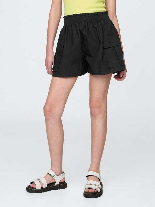 GAP Detské popelínové cargo kraťasy GAP