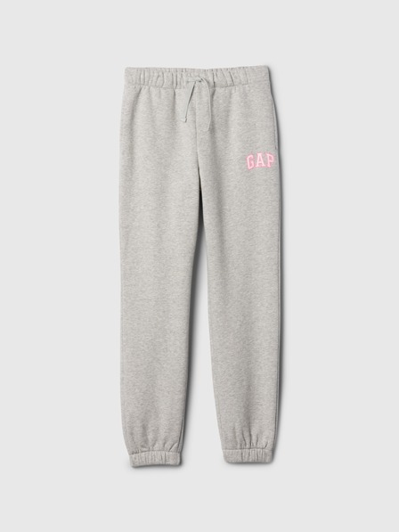 GAP Detské tepláky fleece logo army GAP