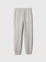 GAP Detské tepláky fleece logo army GAP