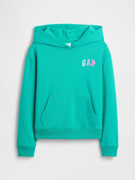 GAP Detská mikina s logom a fleece GAP