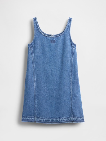 GAP Detské džínsové šaty UltraSoft Americana GAP