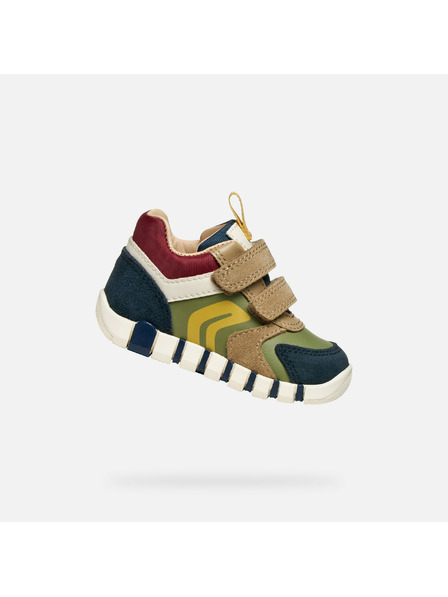 Geox Chlapčenské prvé kroky Geox Iupidoo Khaki