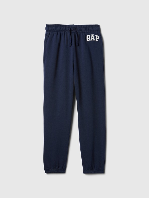 GAP Detské tepláky fleece logo army GAP